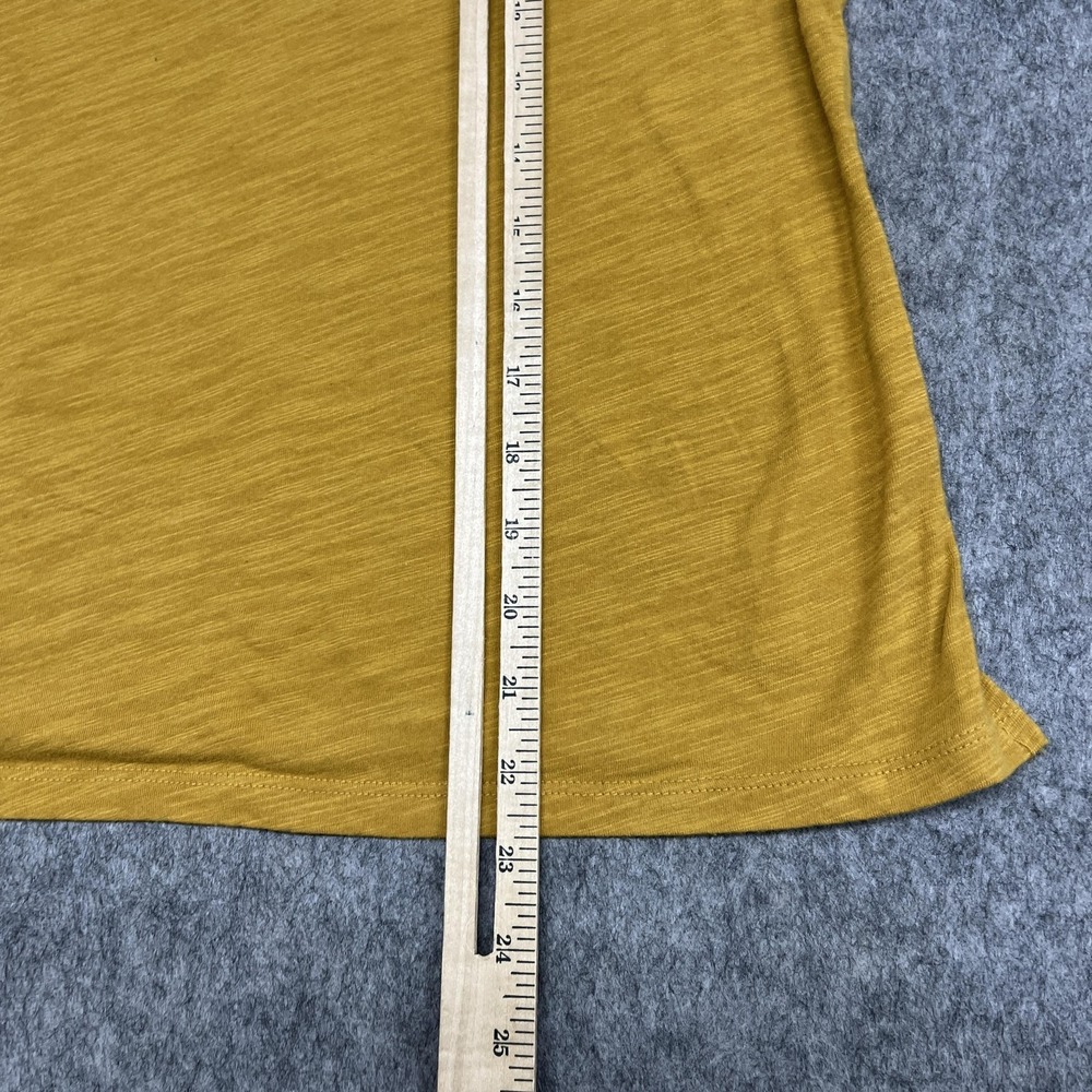 Maeve Shirt Womens XS Yellow Puff Sleeve Ruffle Tee Top Anthropologie Cotton - Picture 11 of 15